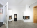 Ausstellung mit Heizkamin